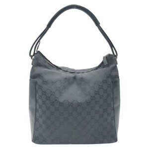 Gucci bag black GG hobo canvas shoulder